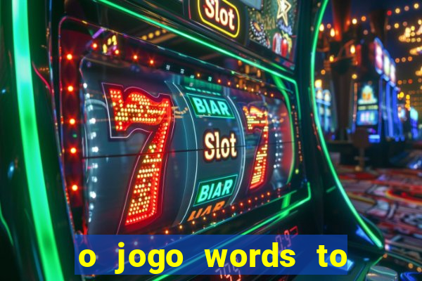 o jogo words to win paga mesmo